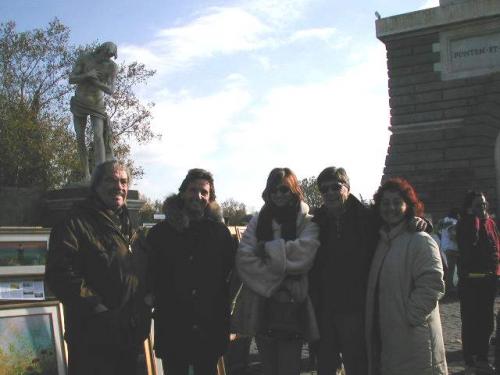 Tirelli (pittore), Sacerdote (assessore cultura, XX circ.), Berardicurti (pittrice), De Rosa (io), Alessandrini (pittrice)