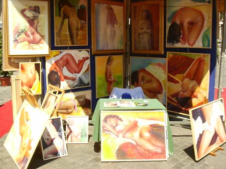 Stand a P.za della Repubblica a Roma