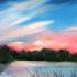Tramonto sul lago