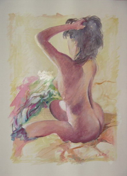 Eva sul letto