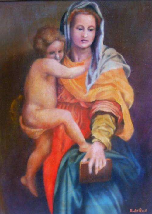 Riproduzione di Madonna di A. Del Sarto